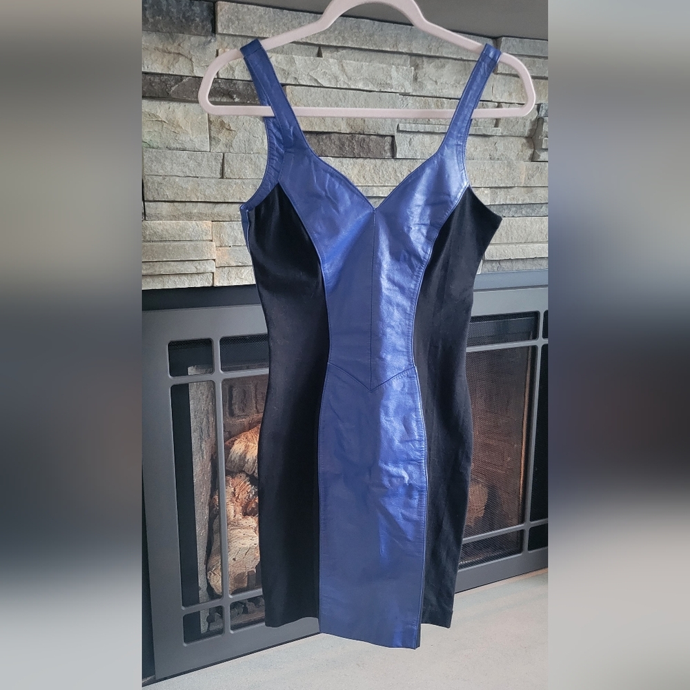 Wilson Blue and Black Mini Dress